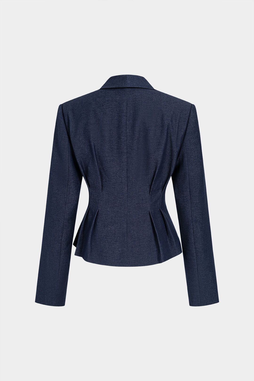Effen blazer met revers