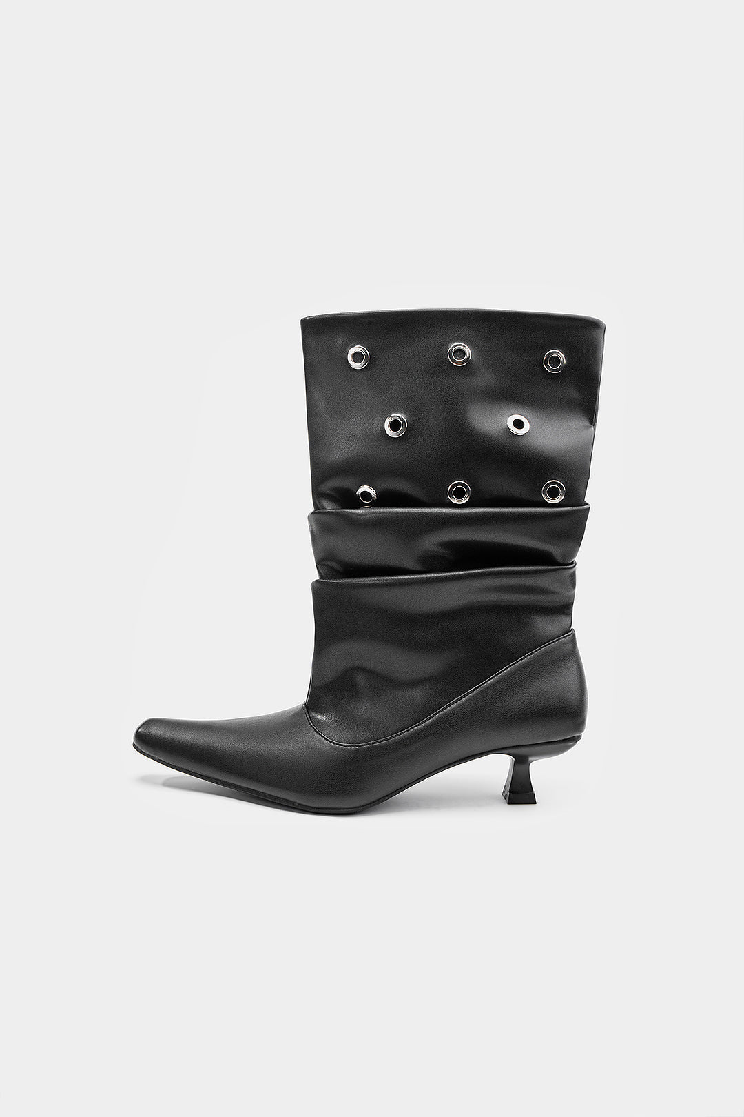 Bella - Leren-look laarzen met studs