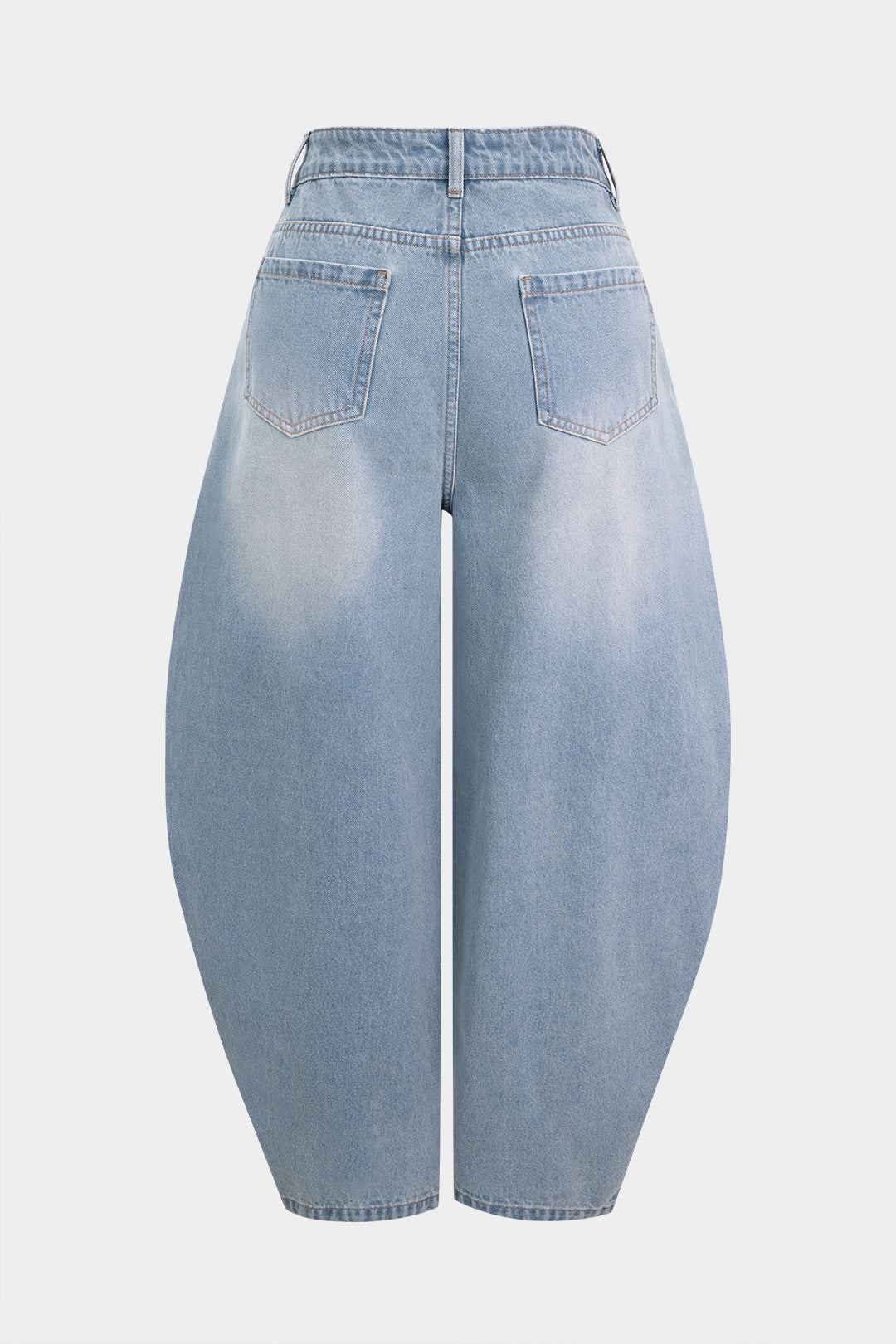 Jeans met strik en ballonmodel