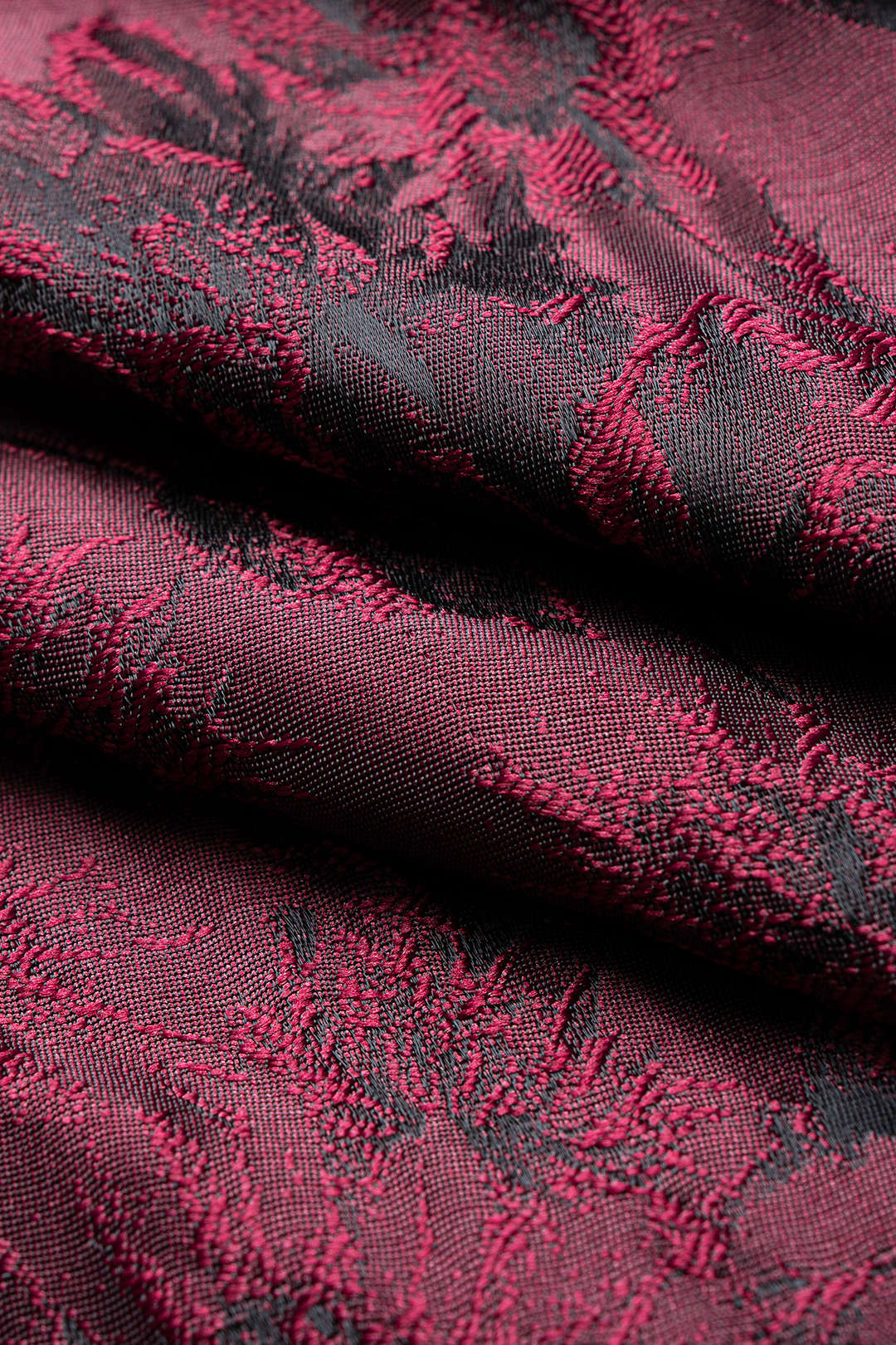 Bloemenprint jacquard broek met rits en wijde pijpen