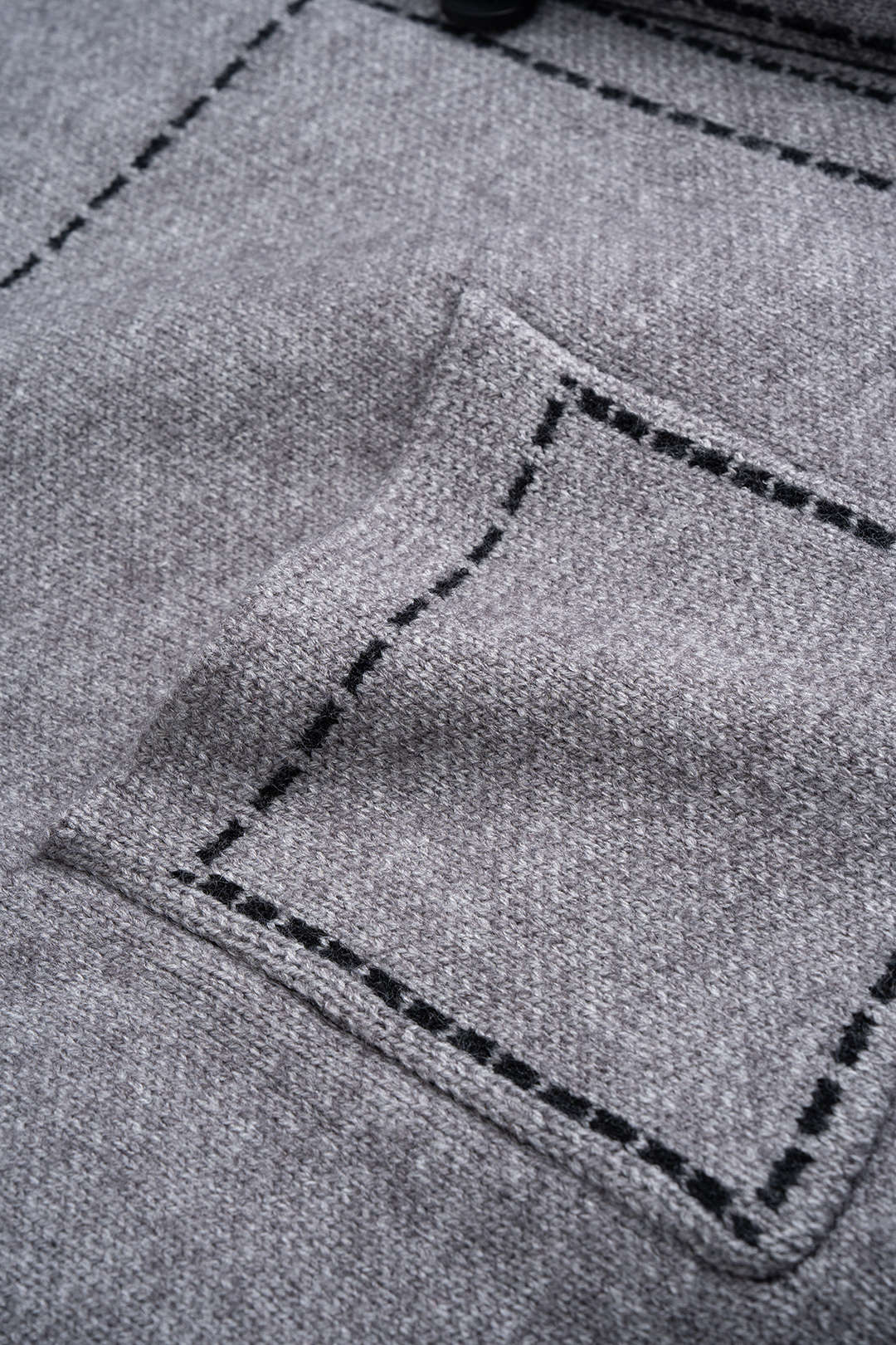 Gebreid vest met revers