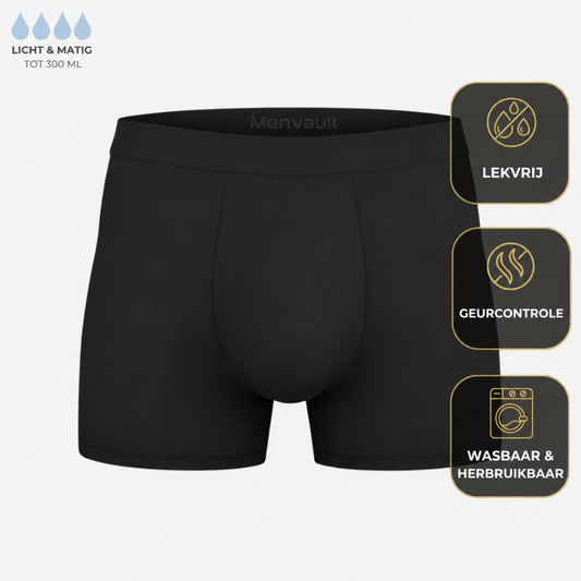 Premium Washable Boxer - Provides extra security in case of urinary incontinence.
