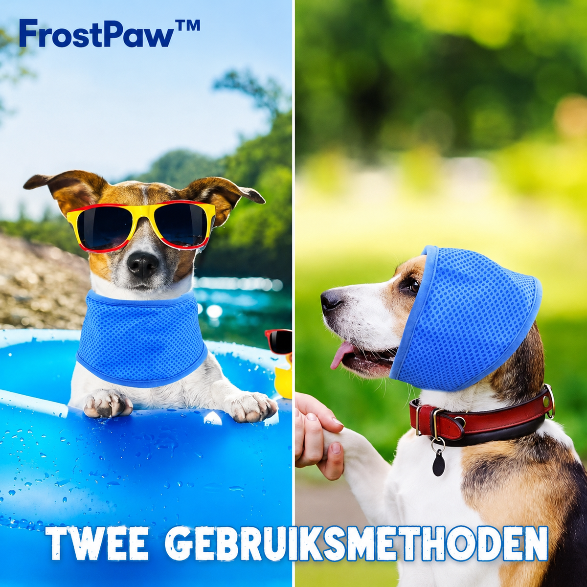 FrostPaw™ Cooling Collar & Cooling Scarf for Dogs and Cats