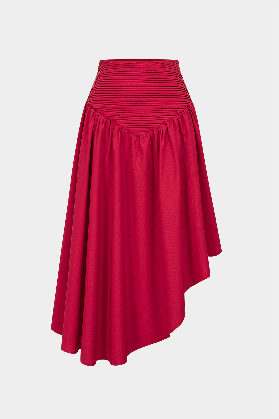 Quinn - Asymmetrische rok met ruches en hoge taille