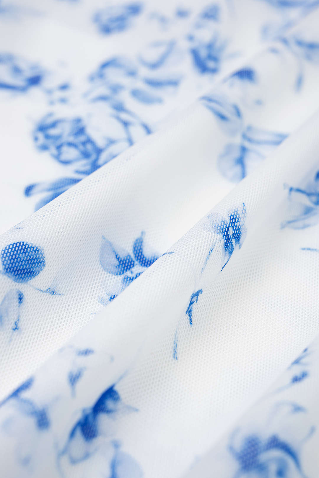 Bloemenprint mesh midijurk
