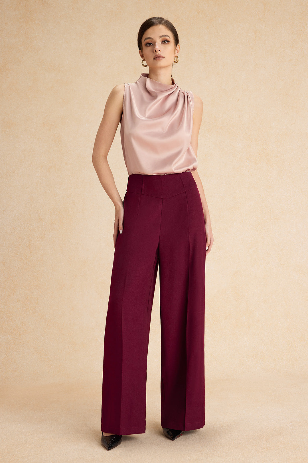 Hanna - Pantalon met wijde pijpen