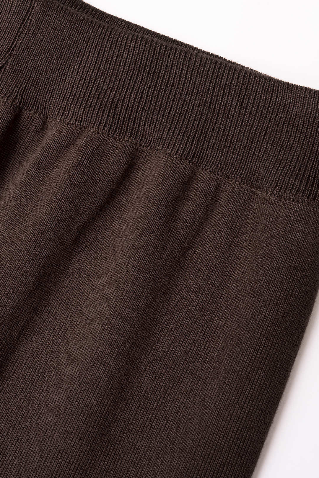 Gebreide broek met lange mouwen en wijde pijpen