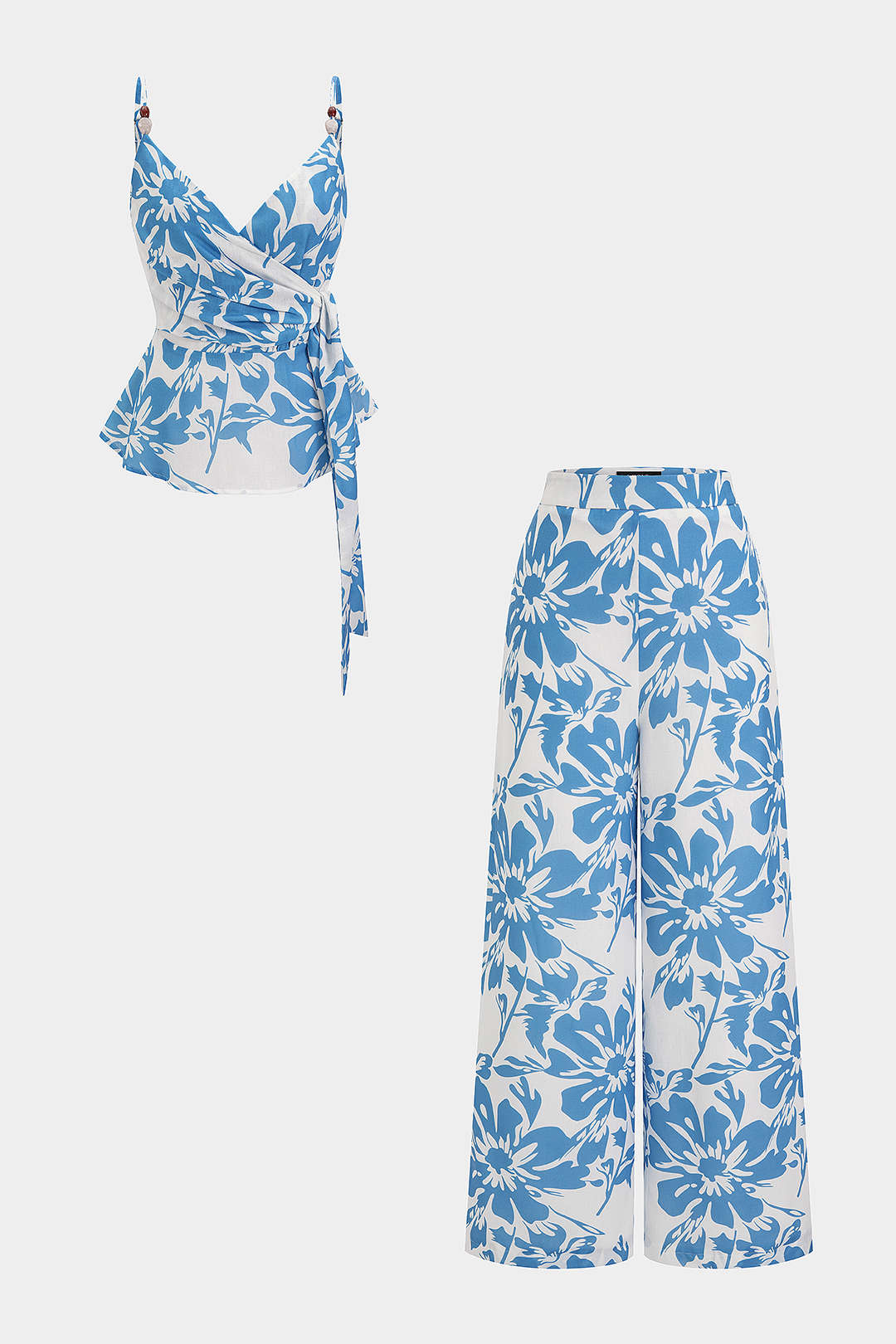 Bloemenprint set met tanktop en broek