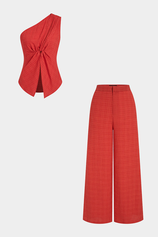 Geruite set met tanktop en broek