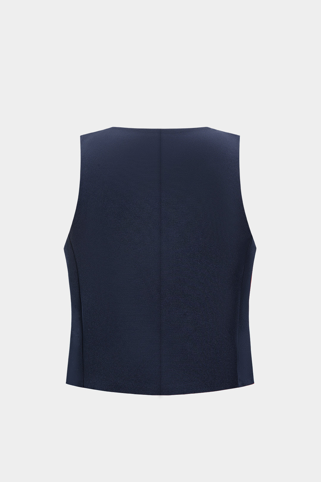Metallic tanktop met zakken, ronde hals en knoopjes