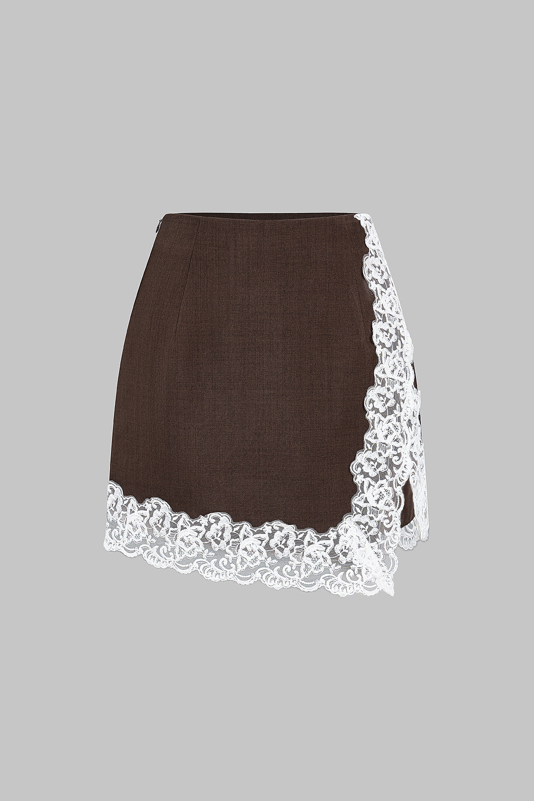 Carmen - Patchwork minirok met kant