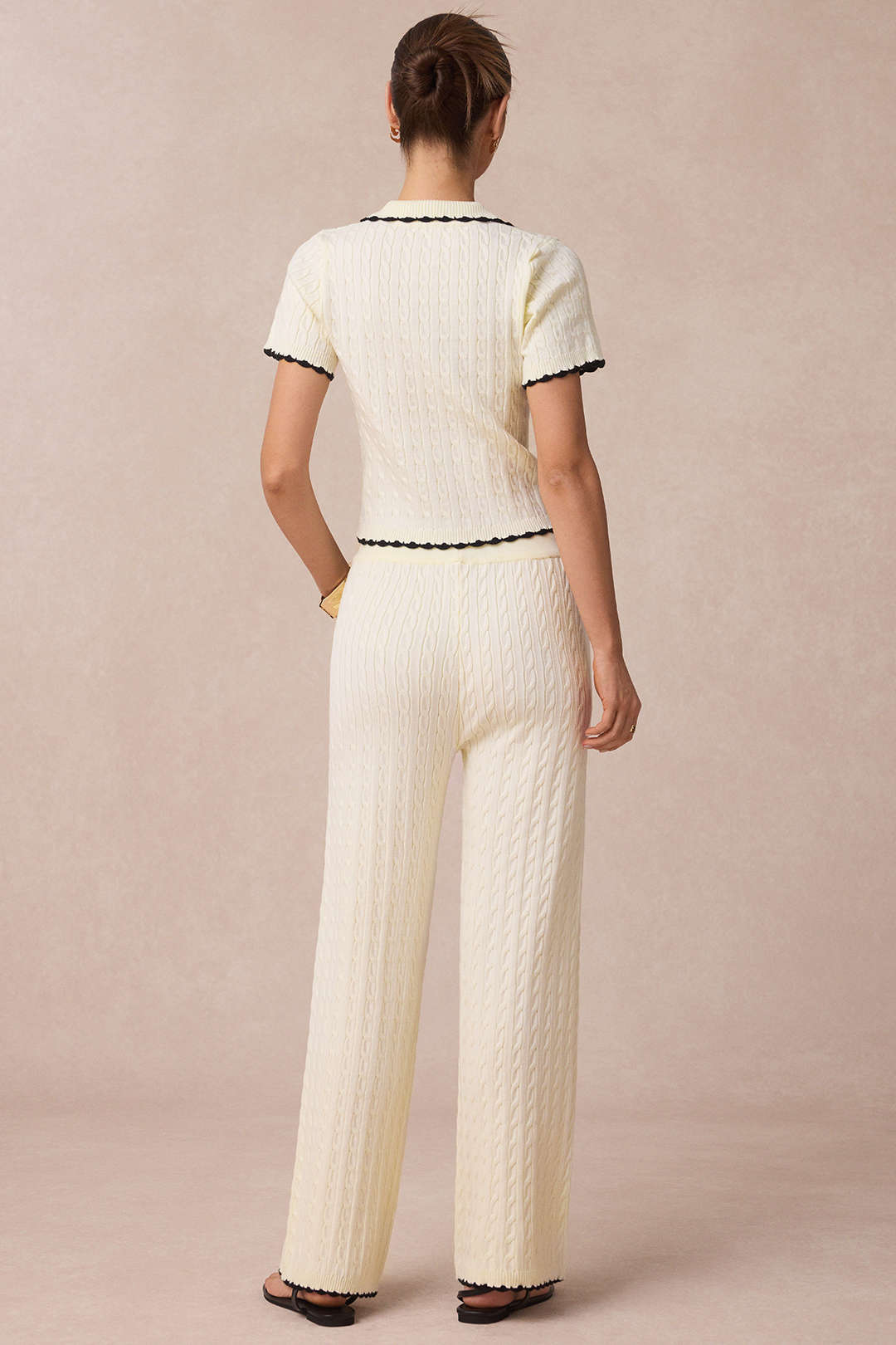 Margot - Gebreide set met vest en broek