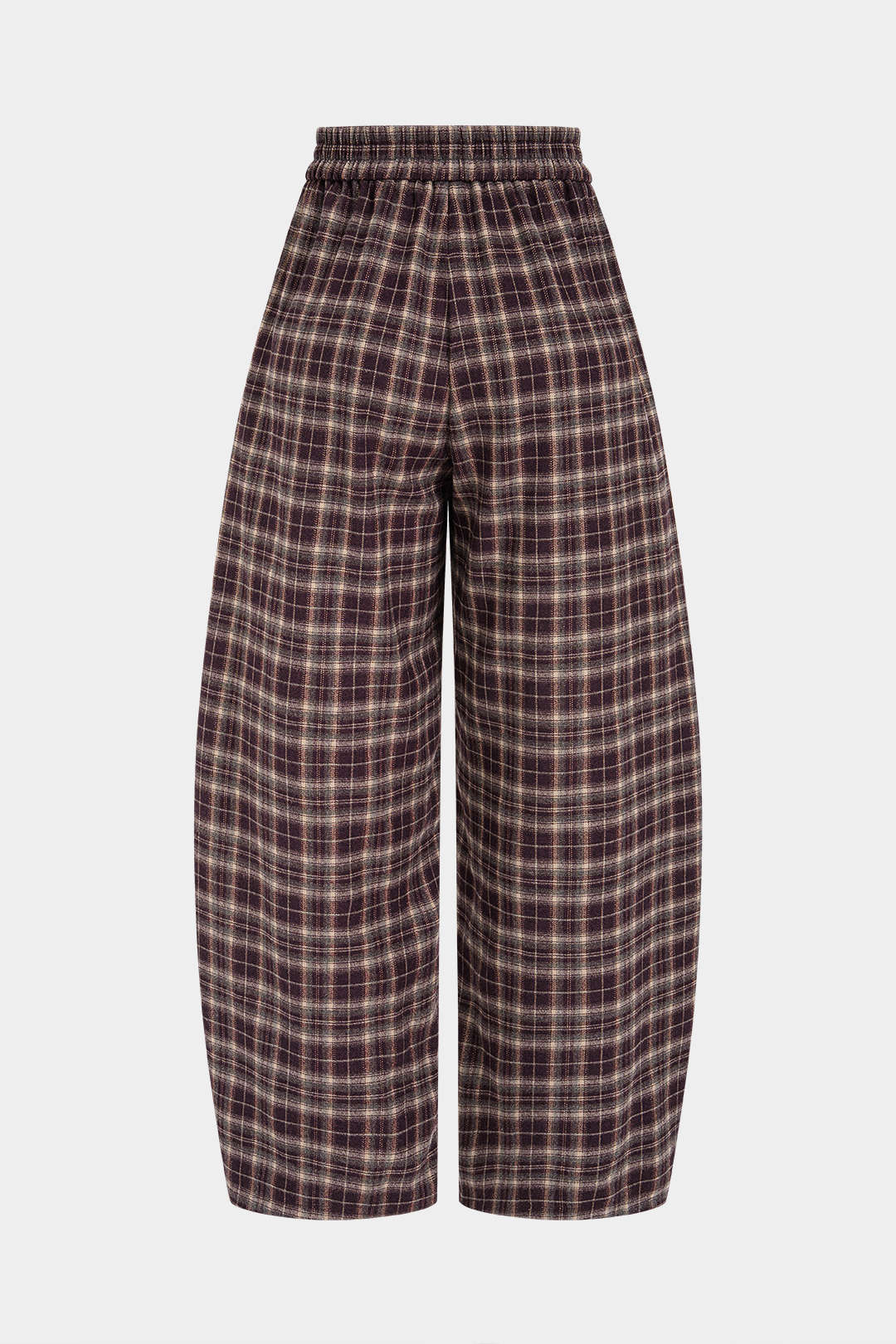 Geruite broek met hoge taille