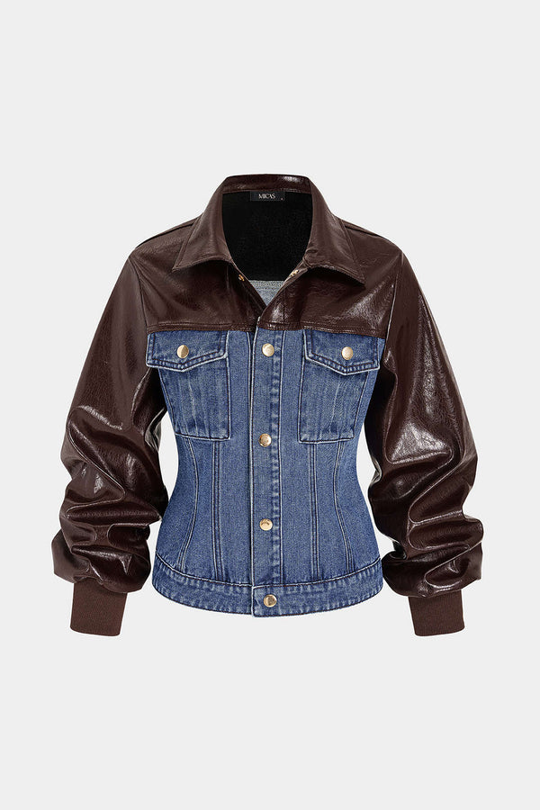 Stella - Denim patchwork jasje