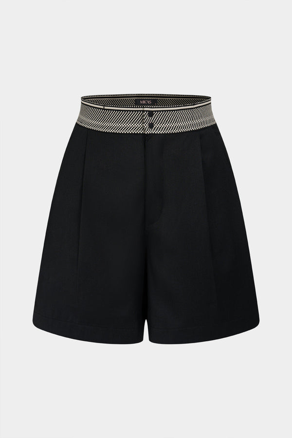 Short met zakken en wijde pijpen
