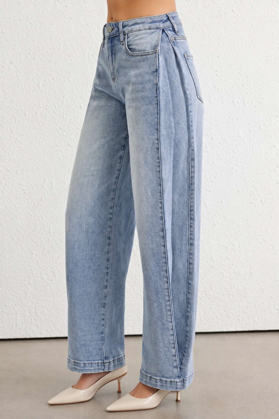 Maren - Jeans met zakken en rechte pijp