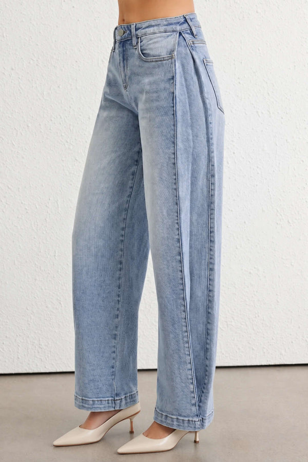 Maren - Jeans met zakken en rechte pijp