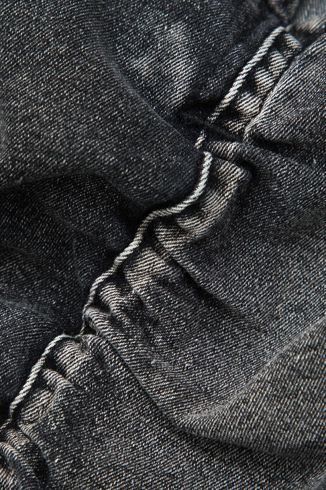 Denim rok met gesp, zakken en cargozakken