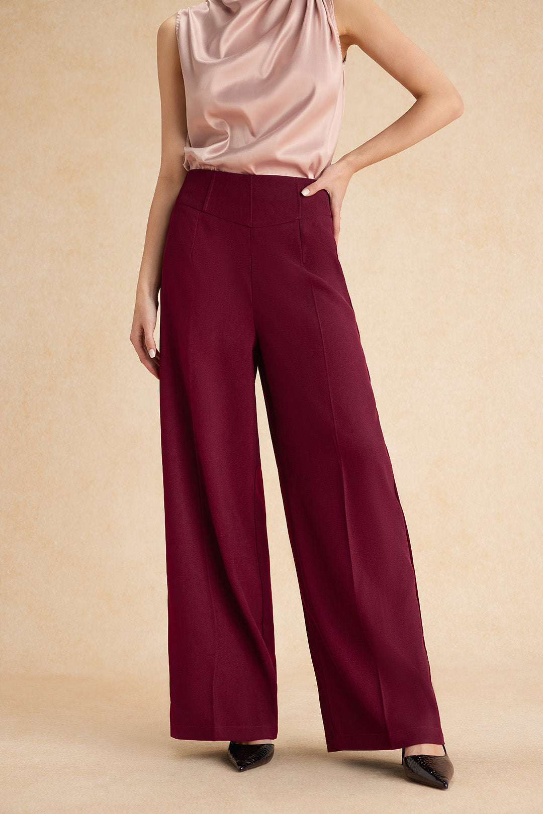 Hanna - Pantalon met wijde pijpen