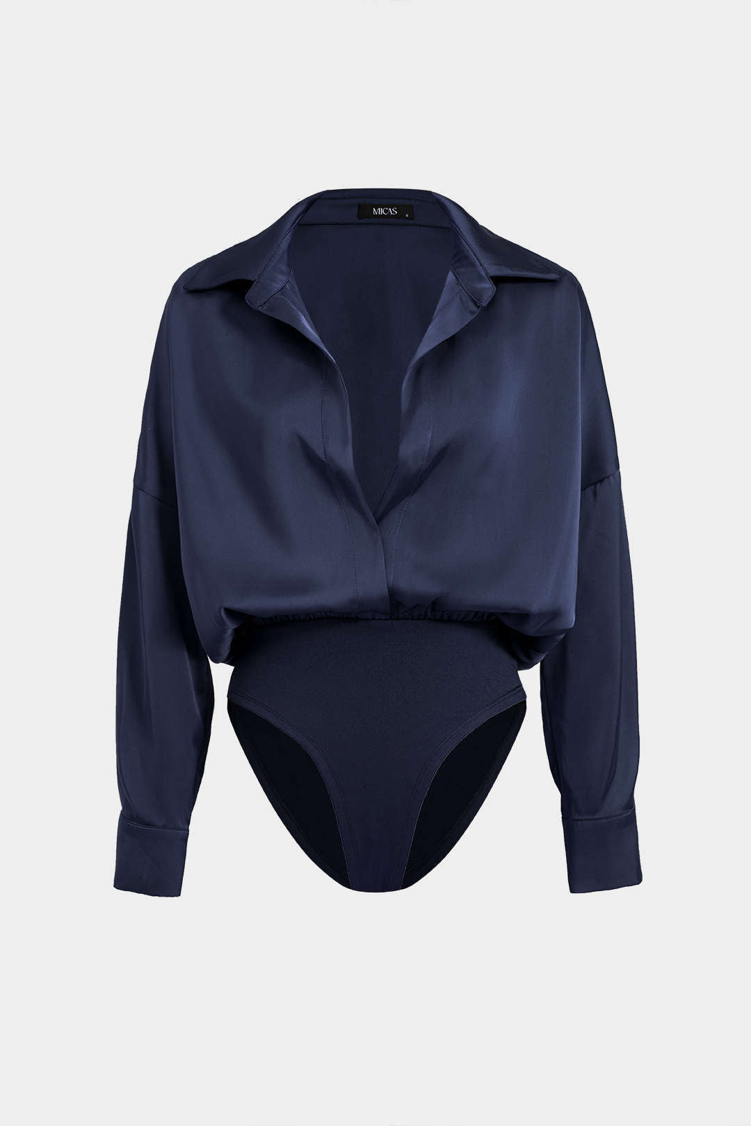 Patchwork satijnen body