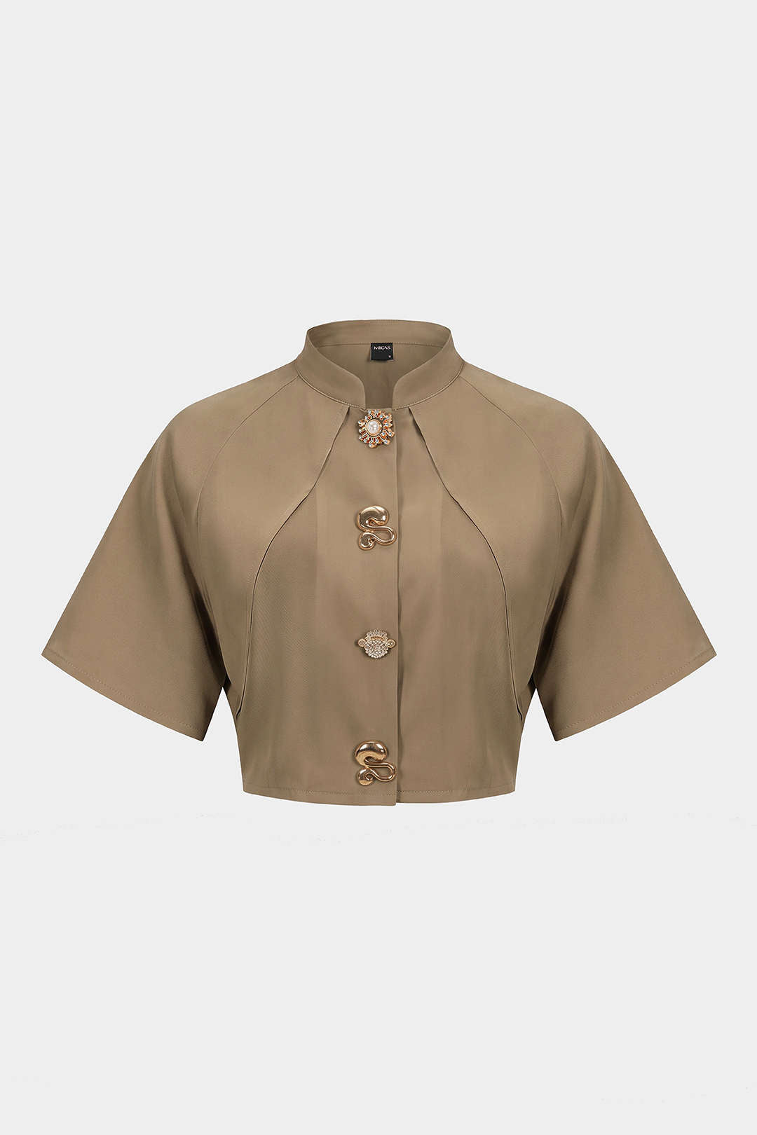 Metallic gestructureerde blazer