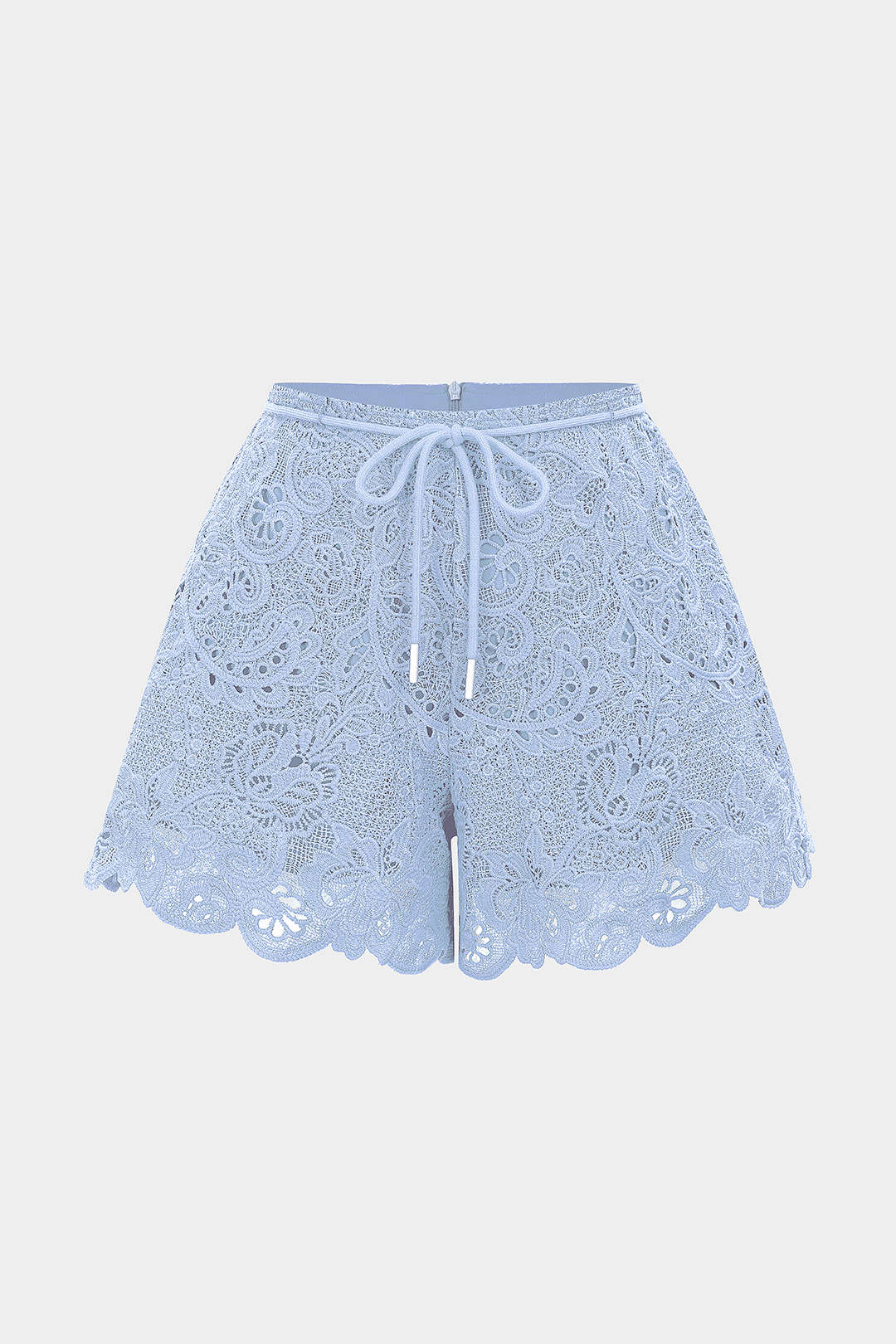 Short met uitsnijding en strik