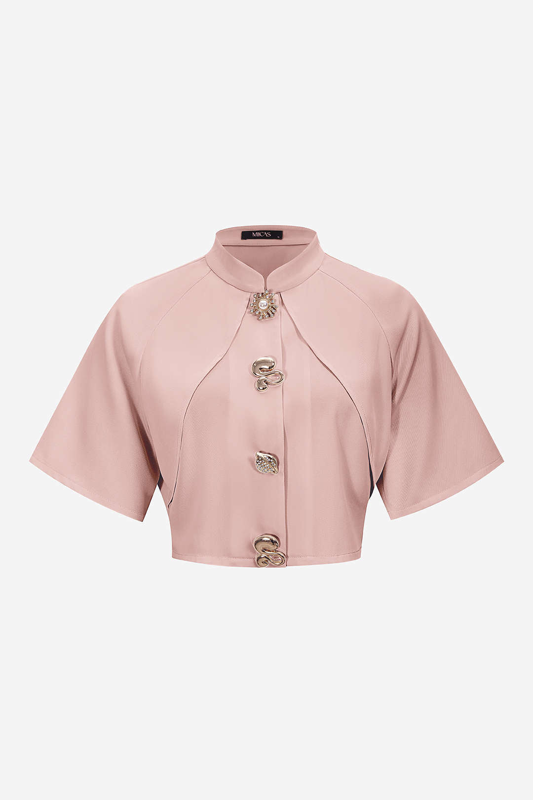 Metallic gestructureerde blazer