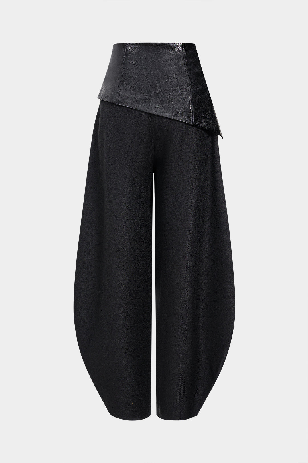 Leren-look metallic pantalon