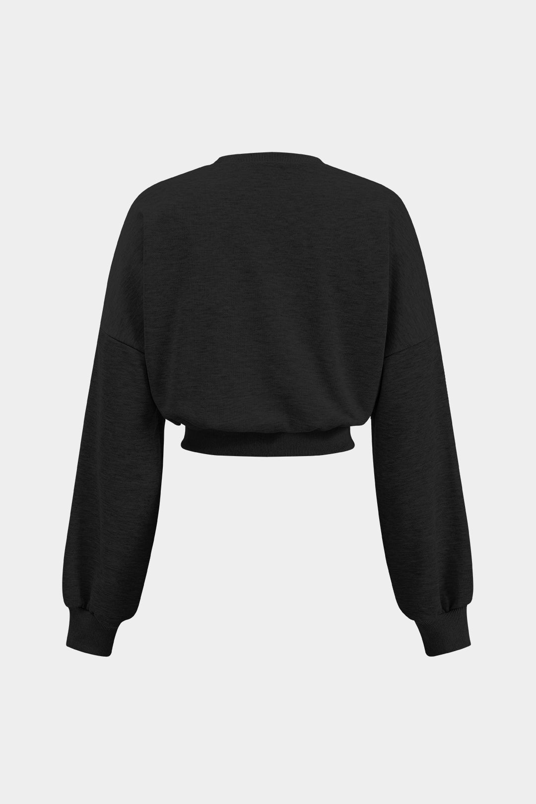 Sweater met ronde hals, riem en lange mouwen