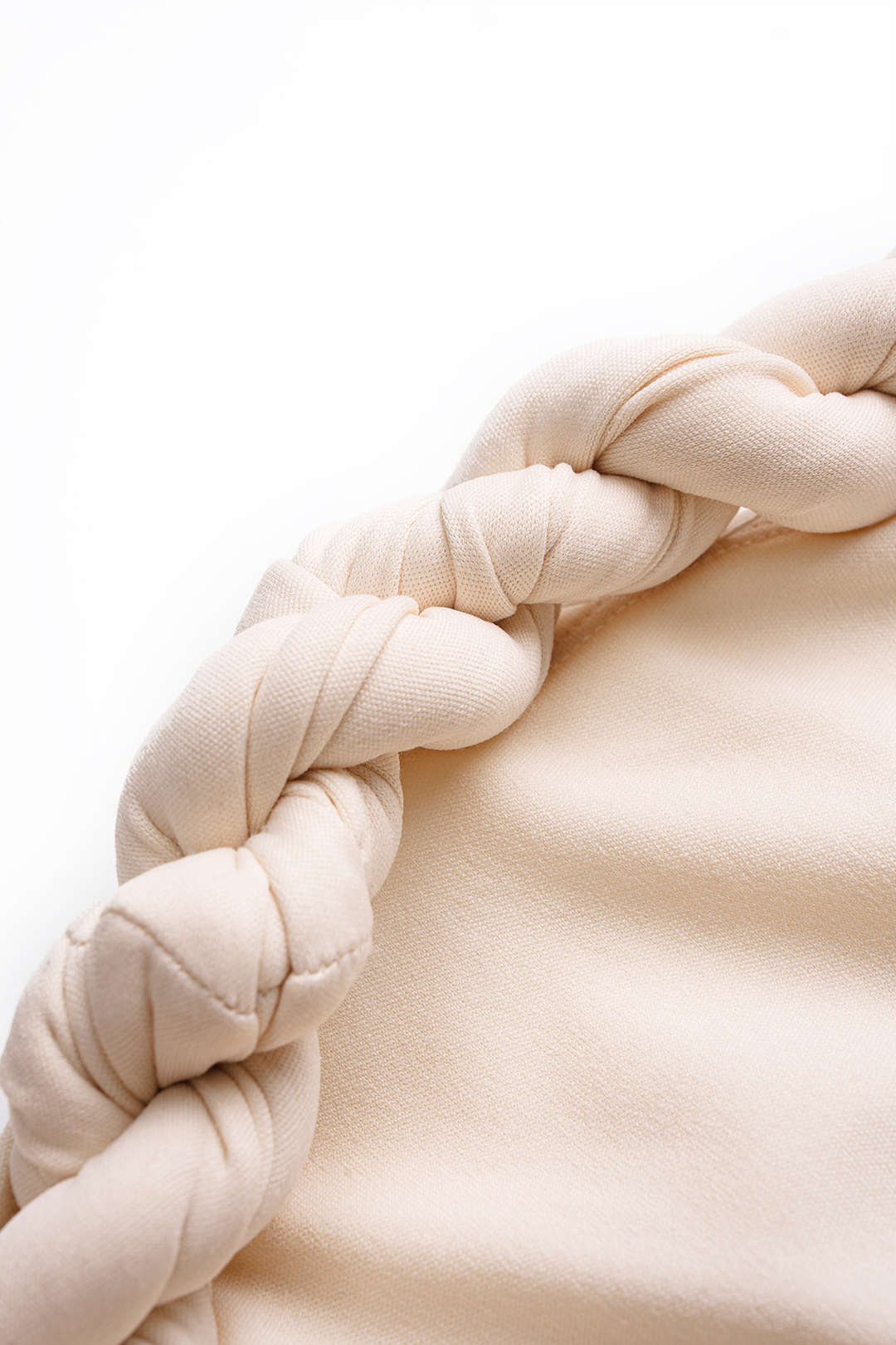 Effen mouwloze body met gedraaid detail en knoopdetail