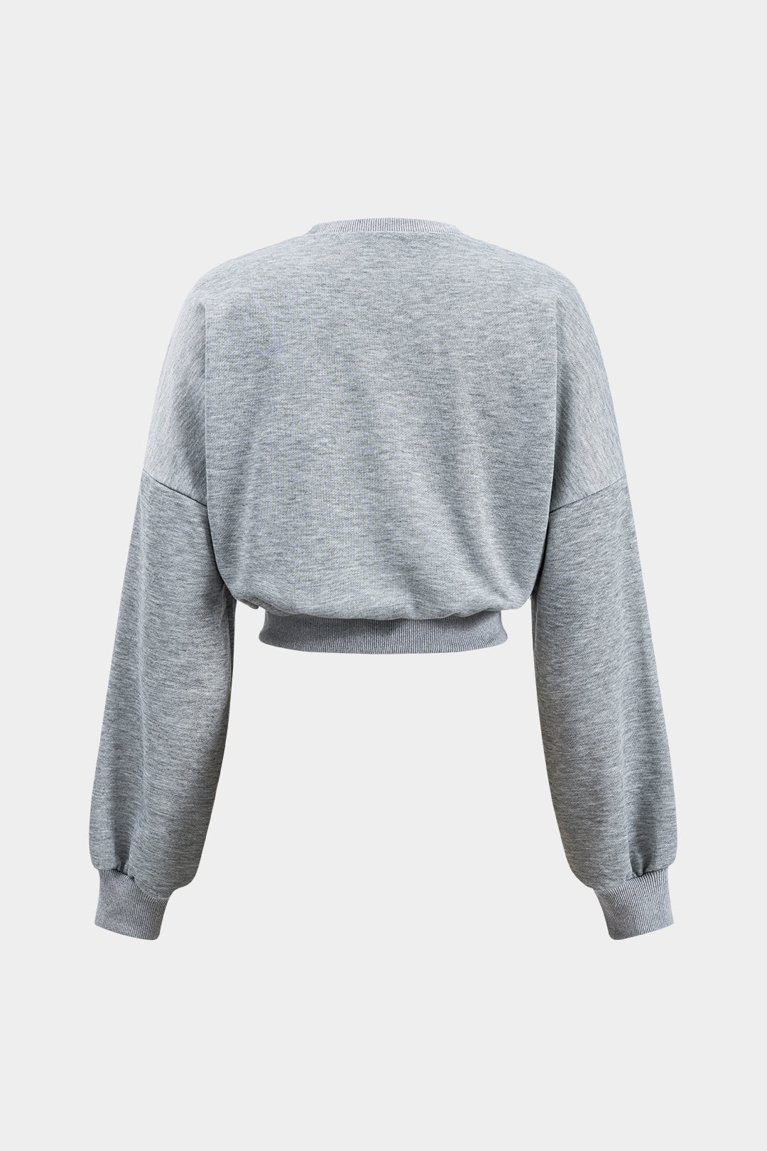Sweater met ronde hals, riem en lange mouwen