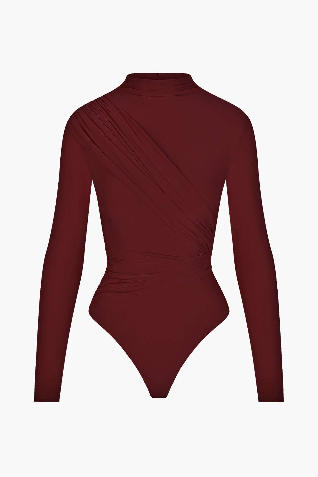 Yasmin - Body met ruches en lange mouwen