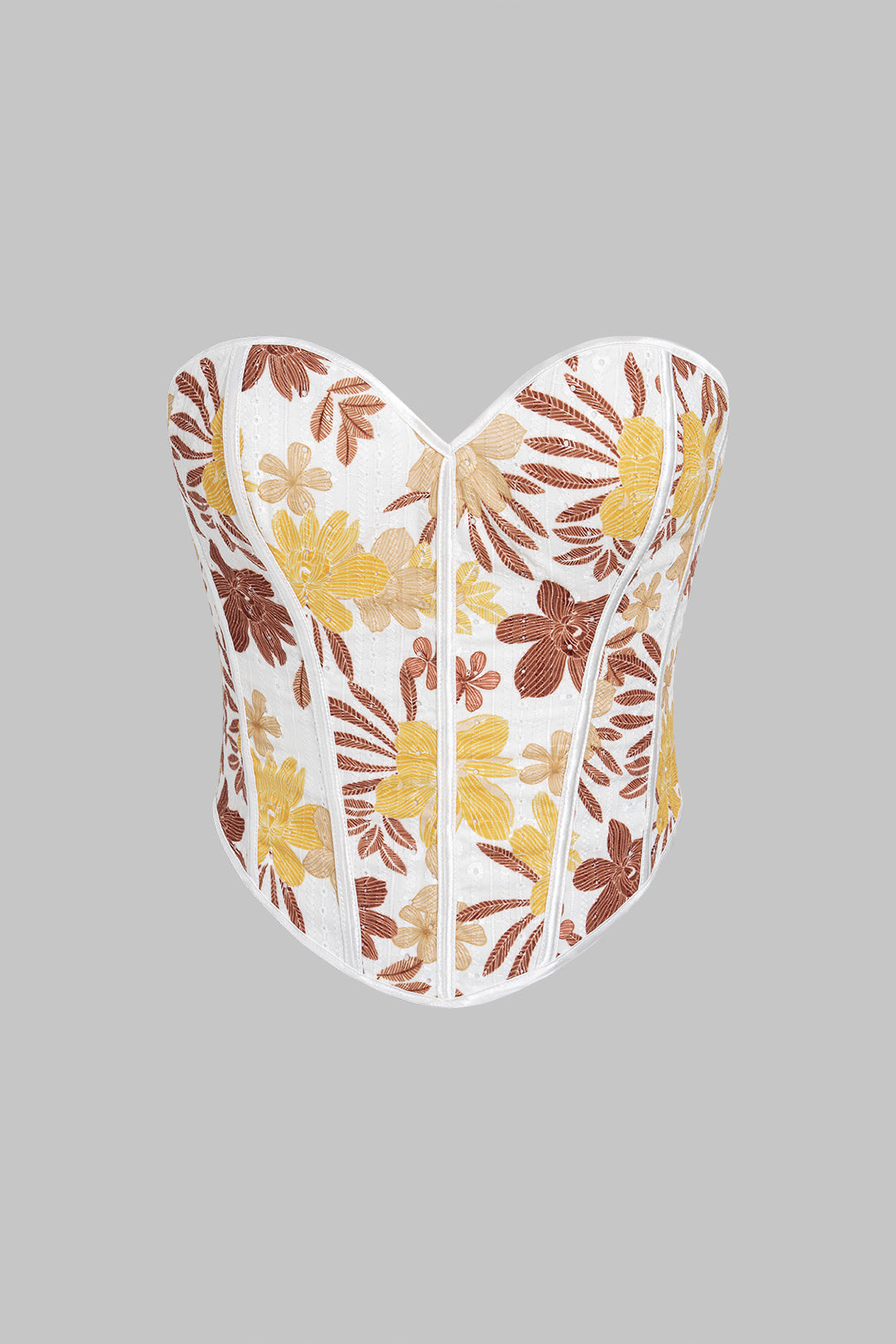 Kiki - Bloemenprint strapless top
