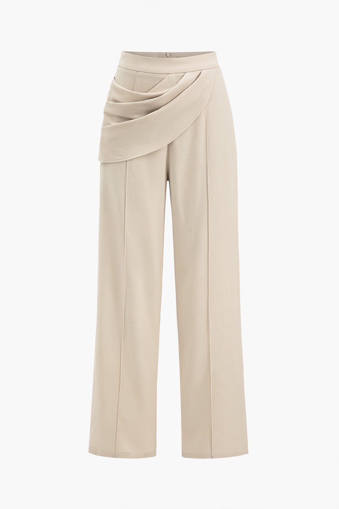 Effen asymmetrische pantalon
