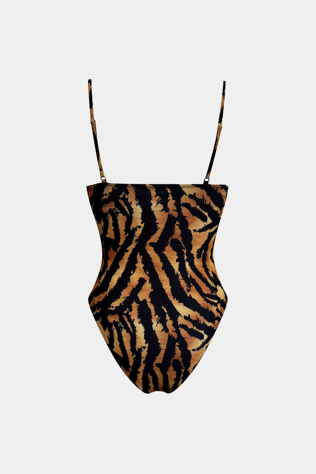 Sterre - Luipaardprint mouwloze body met spaghettibandjes
