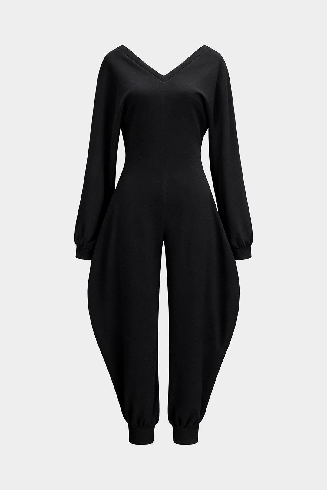 Becca - Jumpsuit met V-hals en lange mouwen