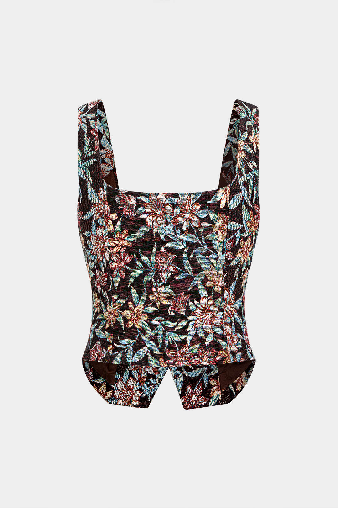 Bloemenprint tanktop met V-hals