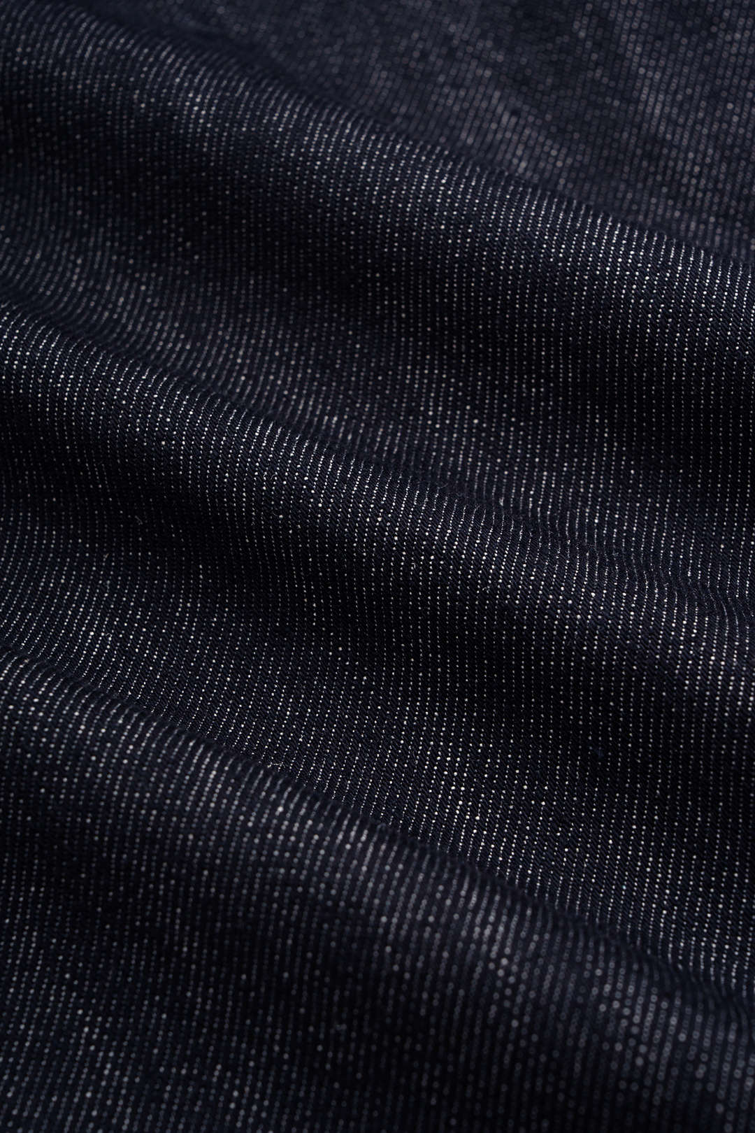 Denim jasje met opstaande kraag en riem