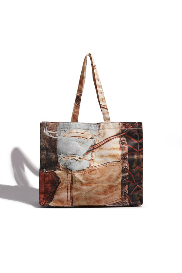 Abstracte print shopper
