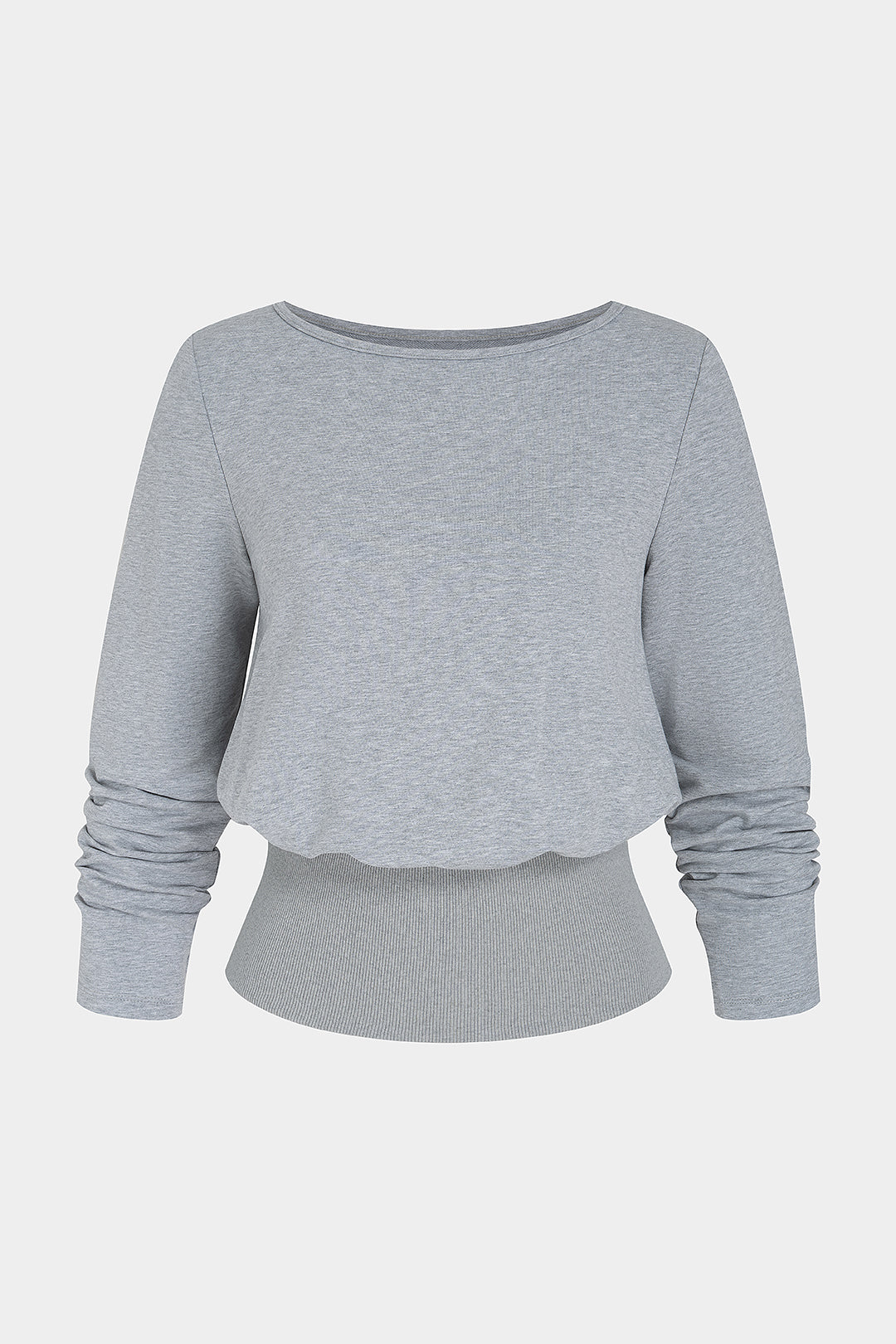 Effen sweater met lange mouwen