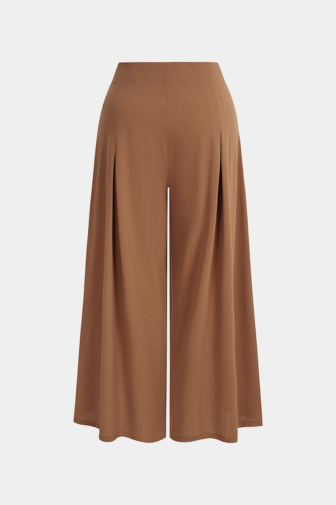 Effen geplooide broek