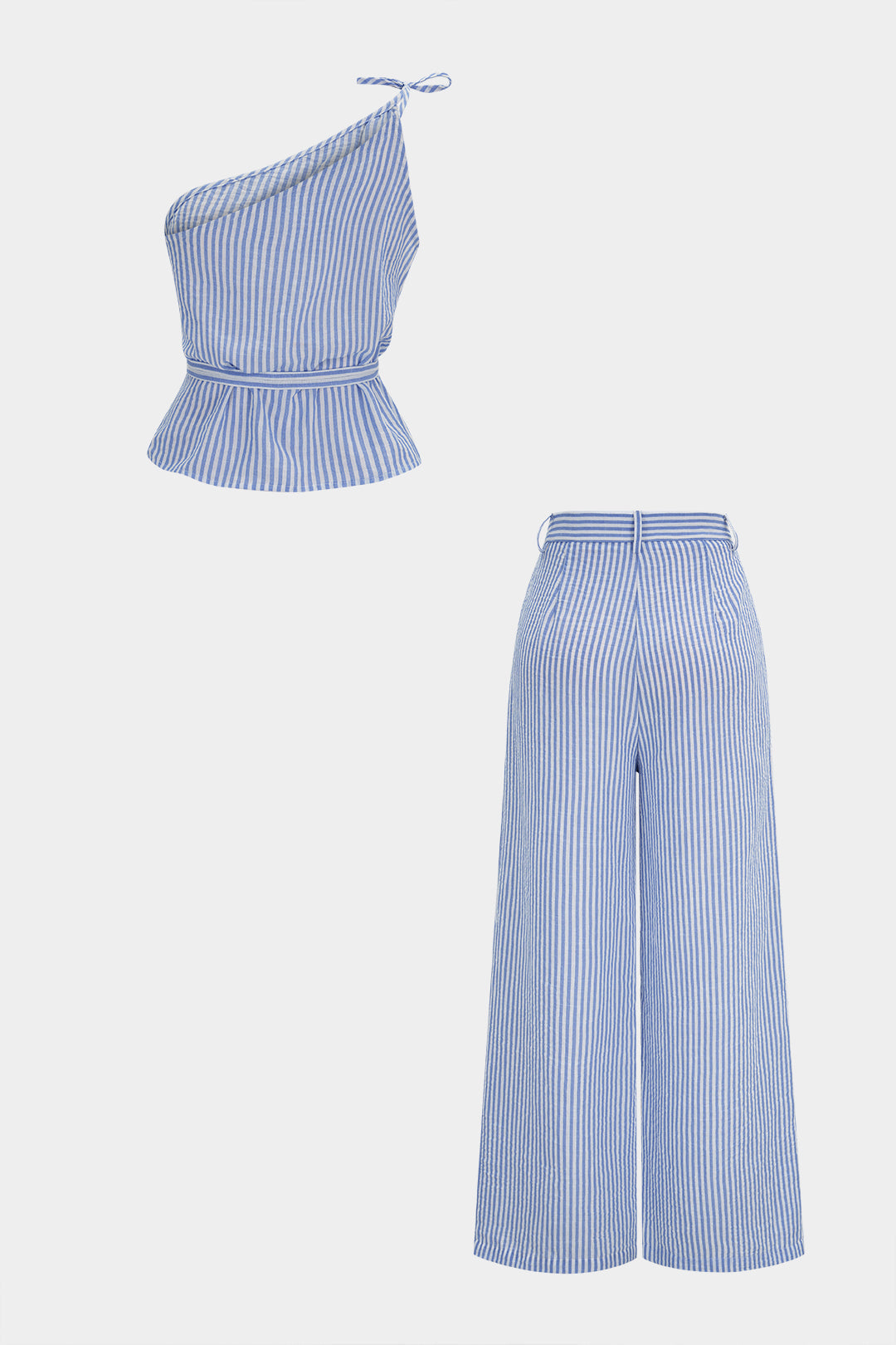 Roos - Gestreepte set met top en broek