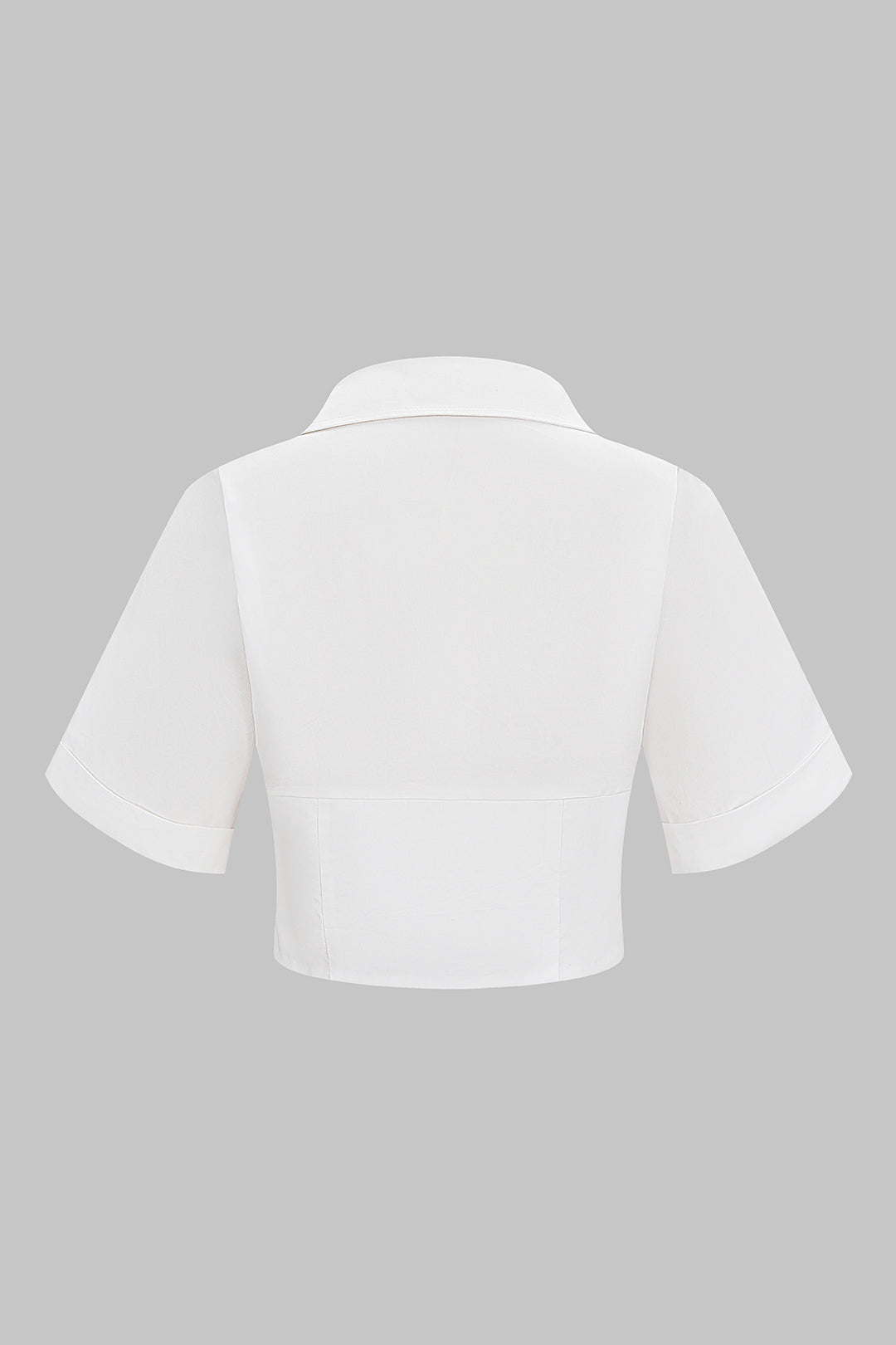 Kiki - Blouse met V-hals en korte mouwen