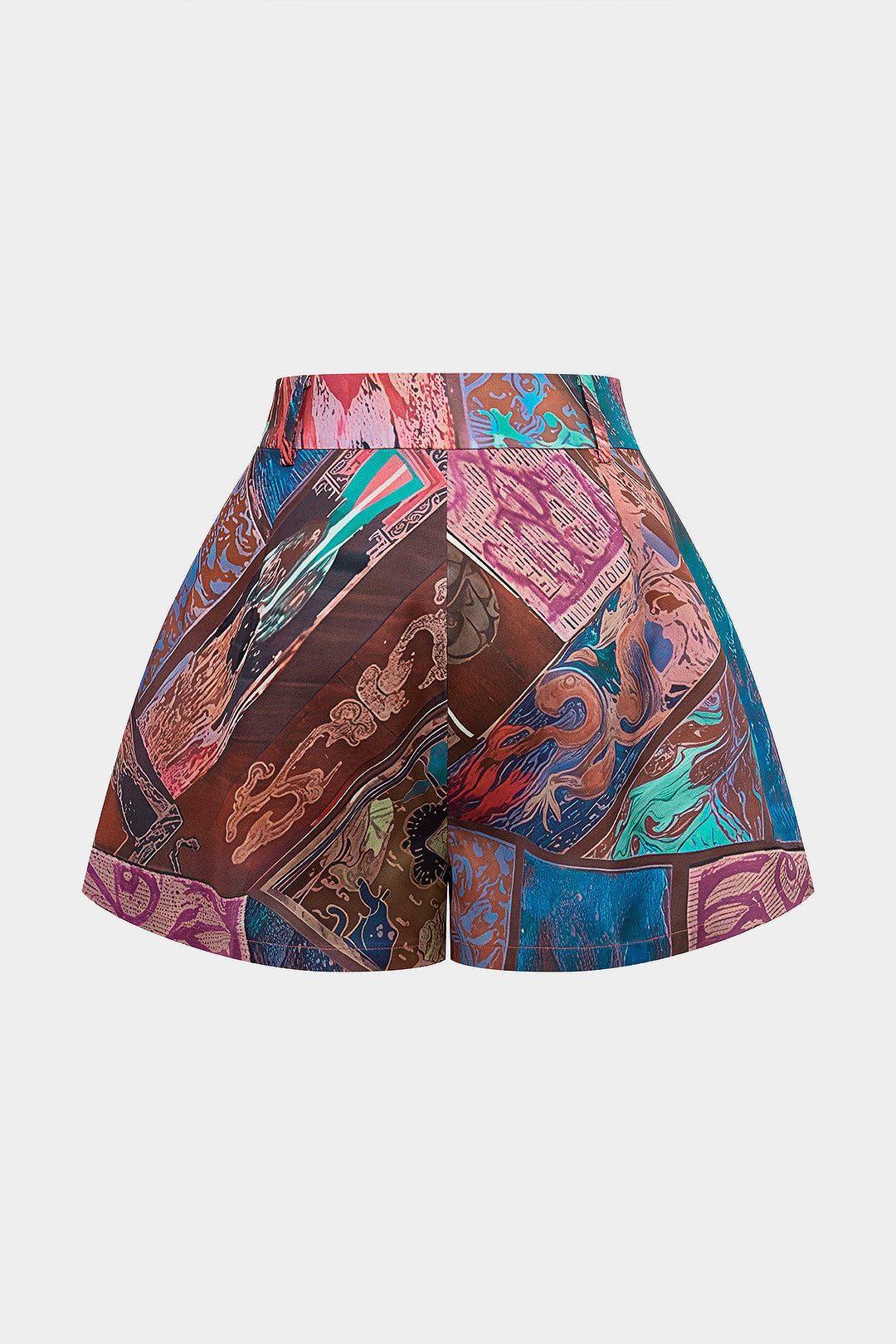 Chloé - Short met hoge taille en wijde pijpen