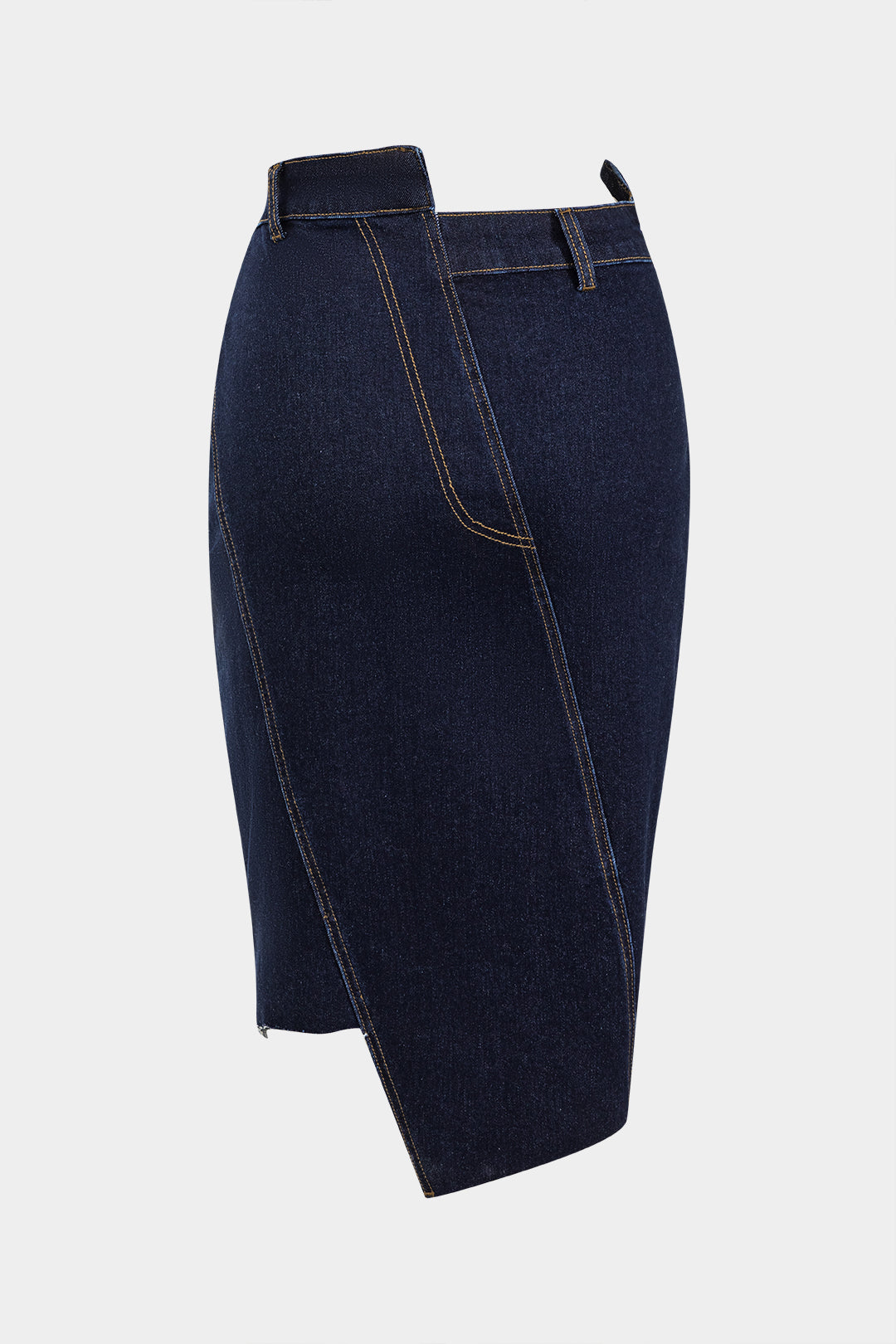 Denim rok met knoopjes