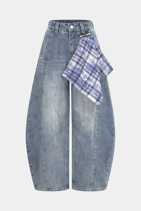Ivana - Patchwork jeans met ballonmodel