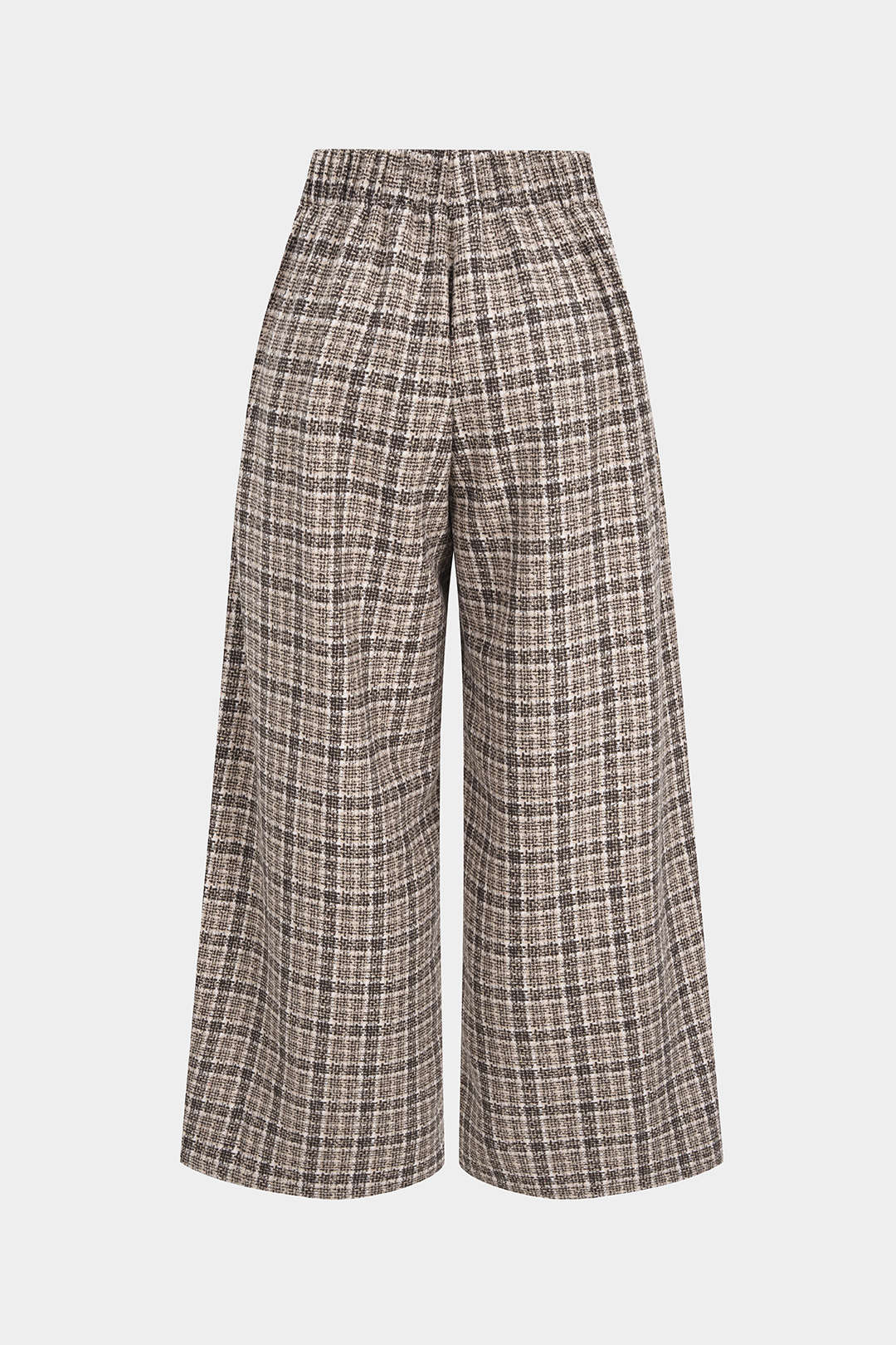 Geruite broek met rits en knoopjes