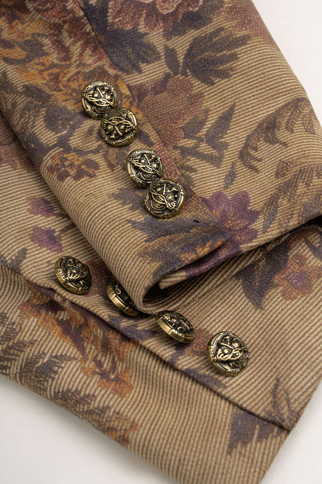 Bloemenprint blazer met reverskraag