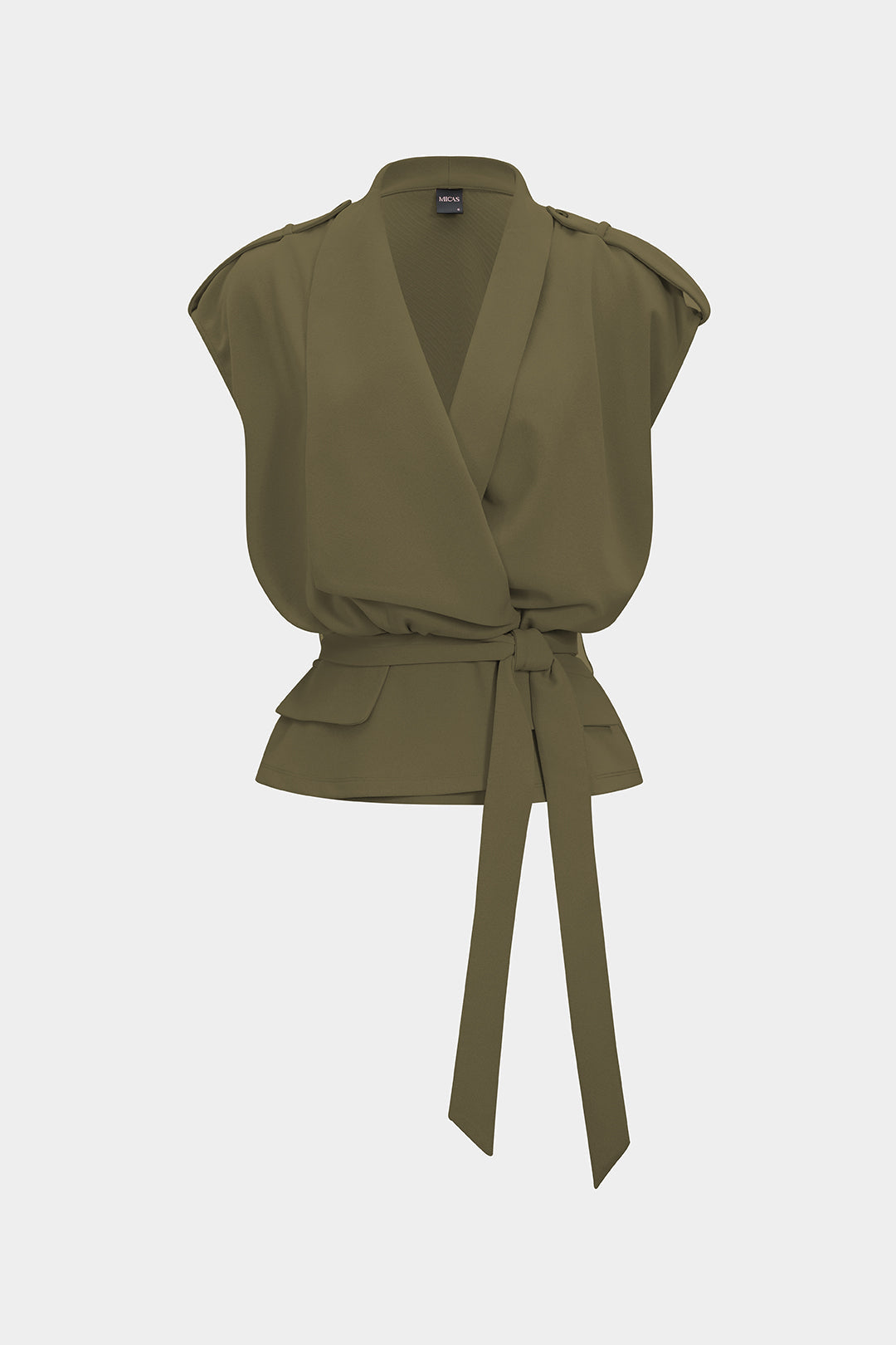 Linnen asymmetrisch gilet