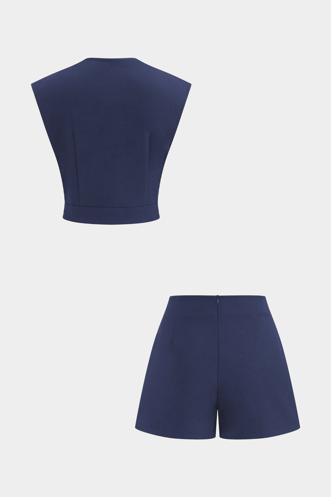 Metallic set met tanktop en short